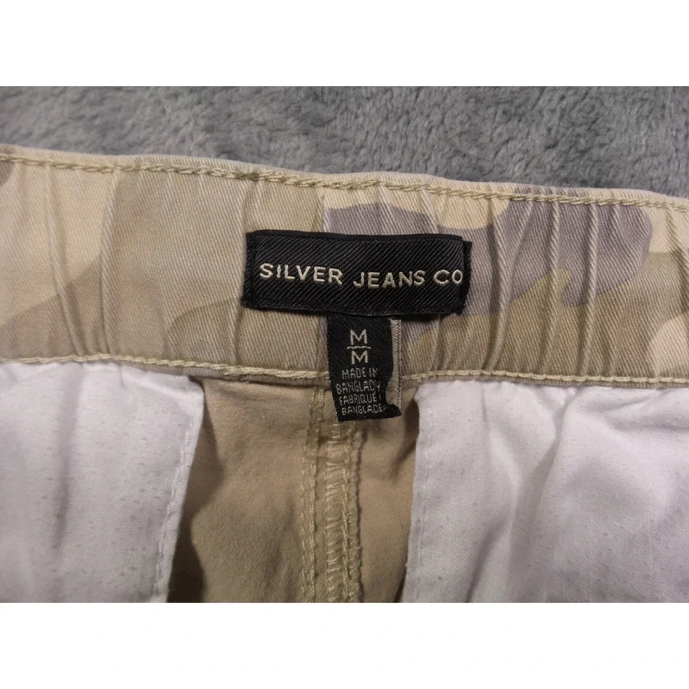Silver Jeans Co Pants Womens‎ Size Medium Brown Camo Jogger Stretch Pull On